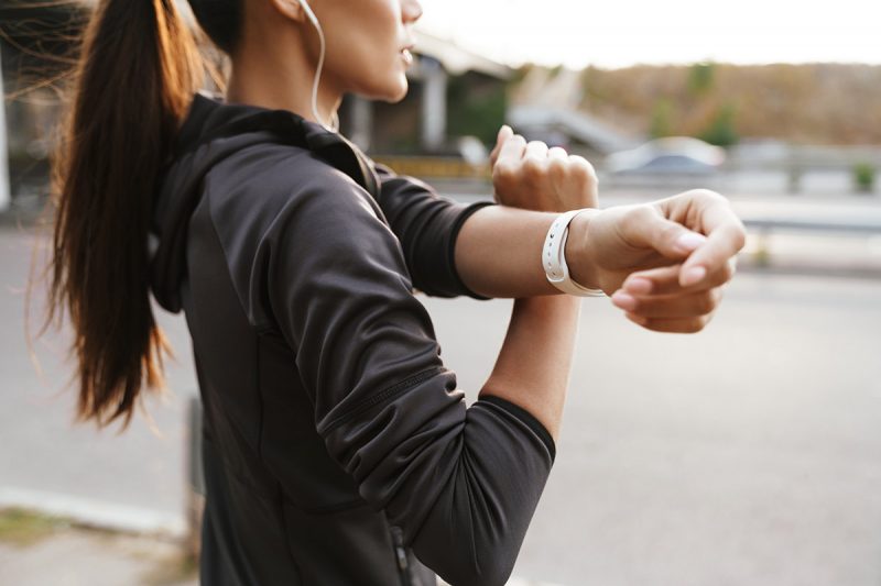 woman athlete stretching
