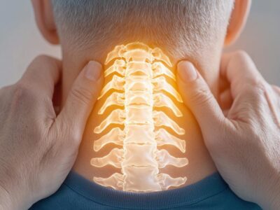 Active Life Chiropractic Neck Vertebrae Superimposed Over Neck