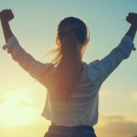 Active Life Chiropractic Woman Arms Out Celebrating Health