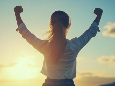 Active Life Chiropractic Woman Arms Out Celebrating Health